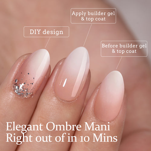 XCOATTIPS® Ombré - Short Almond, 160pcs