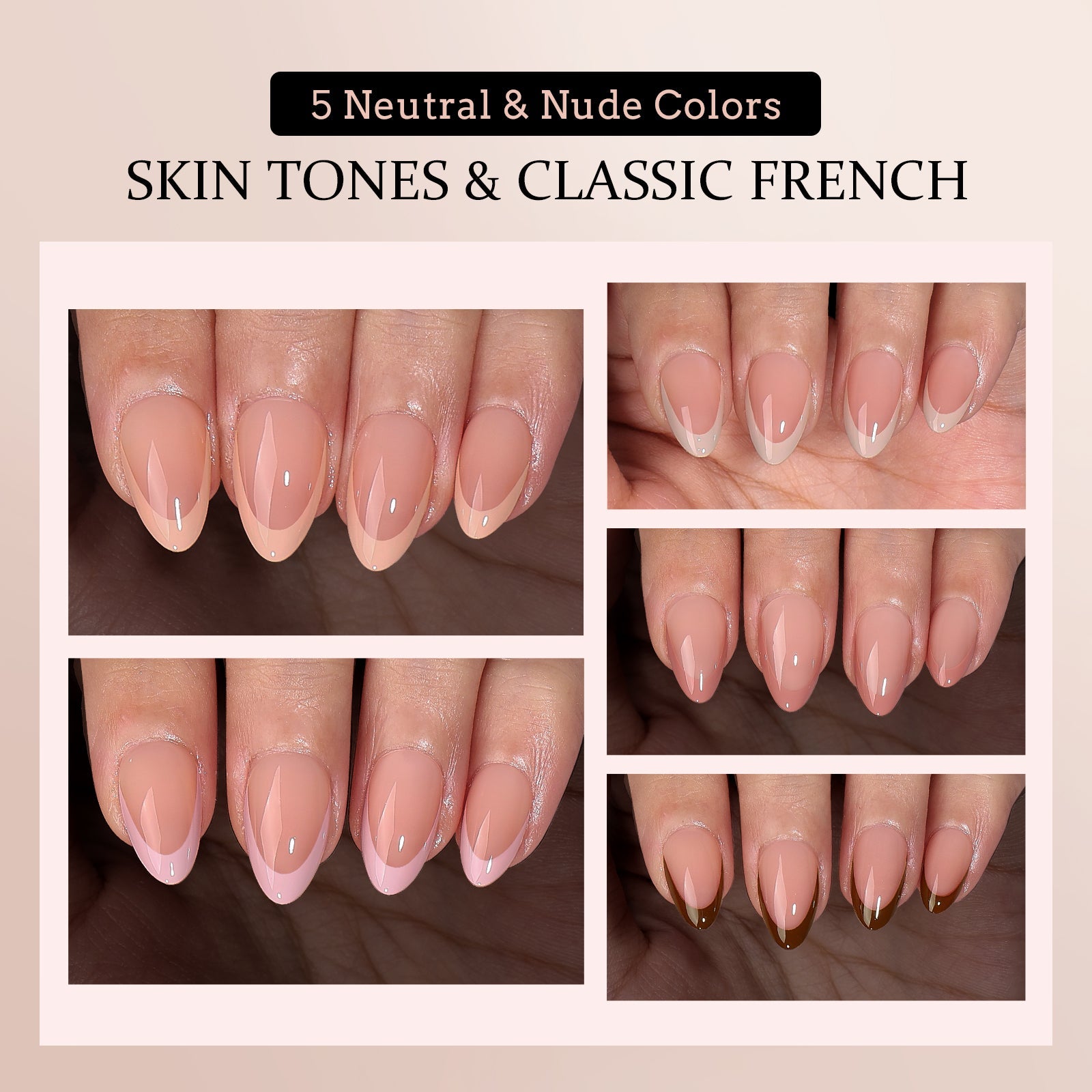 XCOATTIPS® Neutral French - Almond, 160pcs