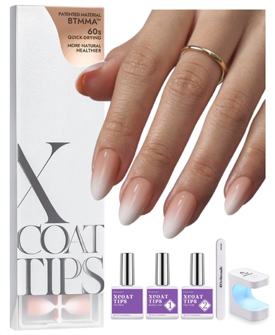 XCOATTIPS® Ombré - Short Almond, 160pcs