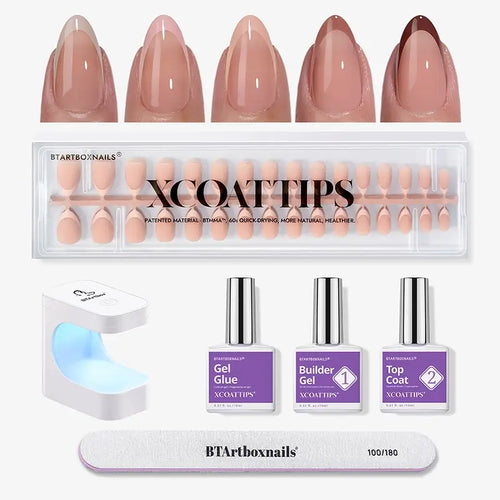 XCOATTIPS® Neutral French - Almond, 160pcs